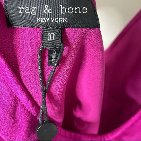 Revolve Rag & Bone Jaci Racerback Silk Camisole in Deep Pink - Picture 9 of 10